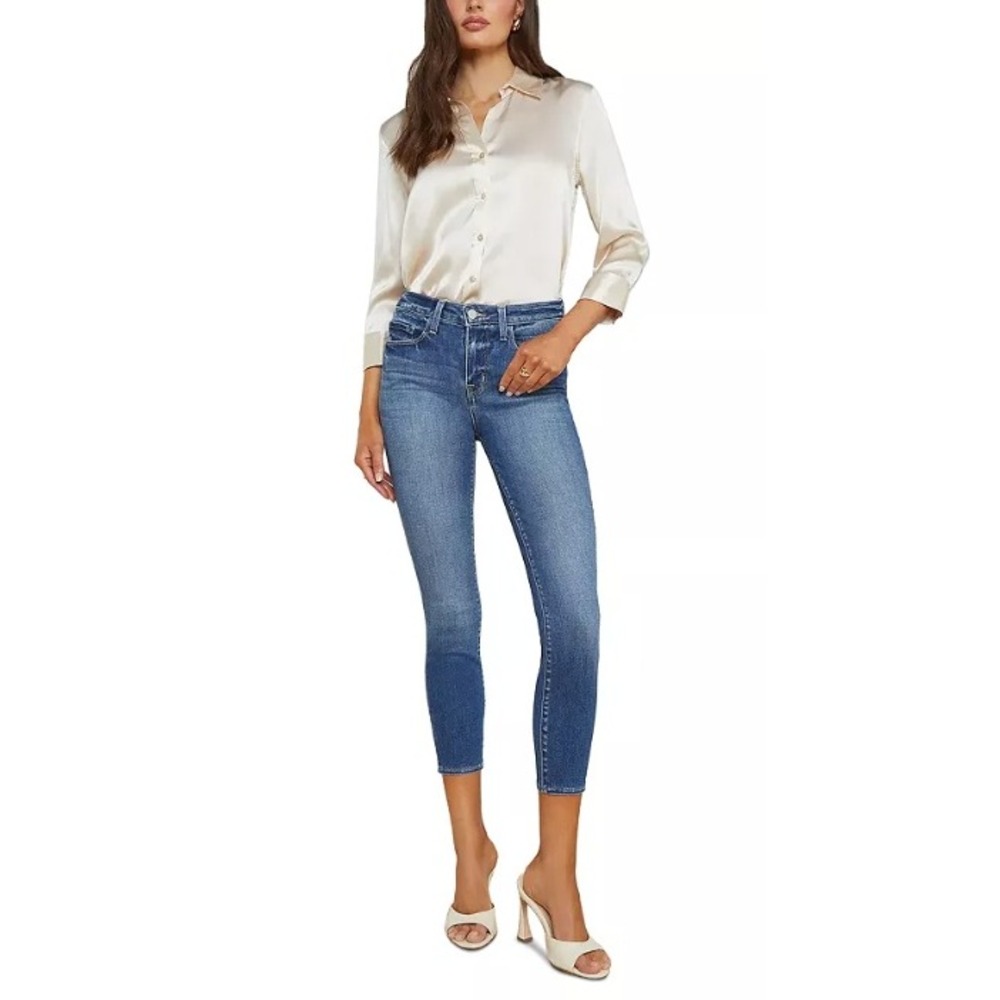 NWT L'AGENCE Margot High Rise Skinny Jeans Size 28 Comfort Stretch Denim